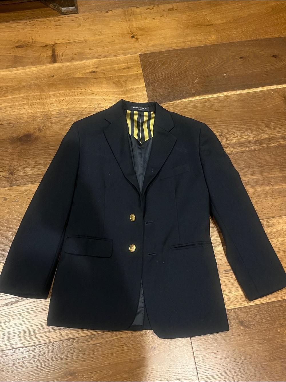 Nautica Black Boys' Blazer with Gold Buttons